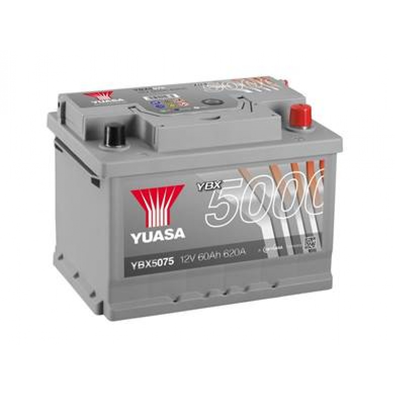Yuasa 12V 60Ah Silver High Performance Battery YBX5075 
