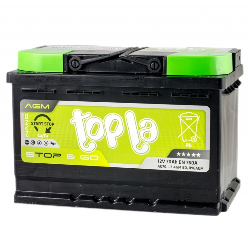 Topla Top AGM Stop & Go 70 Ah/12V Euro (0)